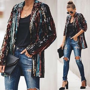 Vici Sequin Blazer